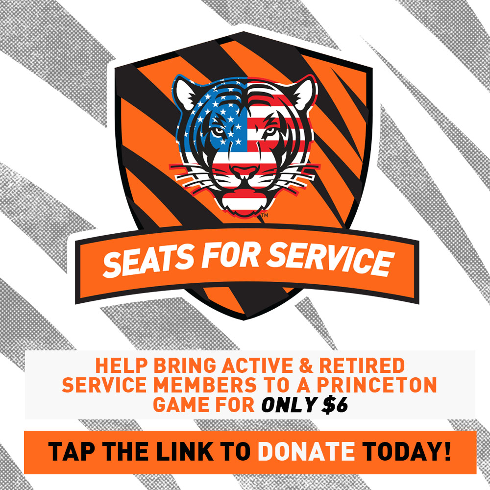 Click here to help bring active & retired service members to a princeton game for only $6